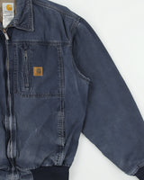 Vintage 2007 Y2K Carhartt J163 DNY Wylie Distressed Duck Canvas Bomber Jacket - M