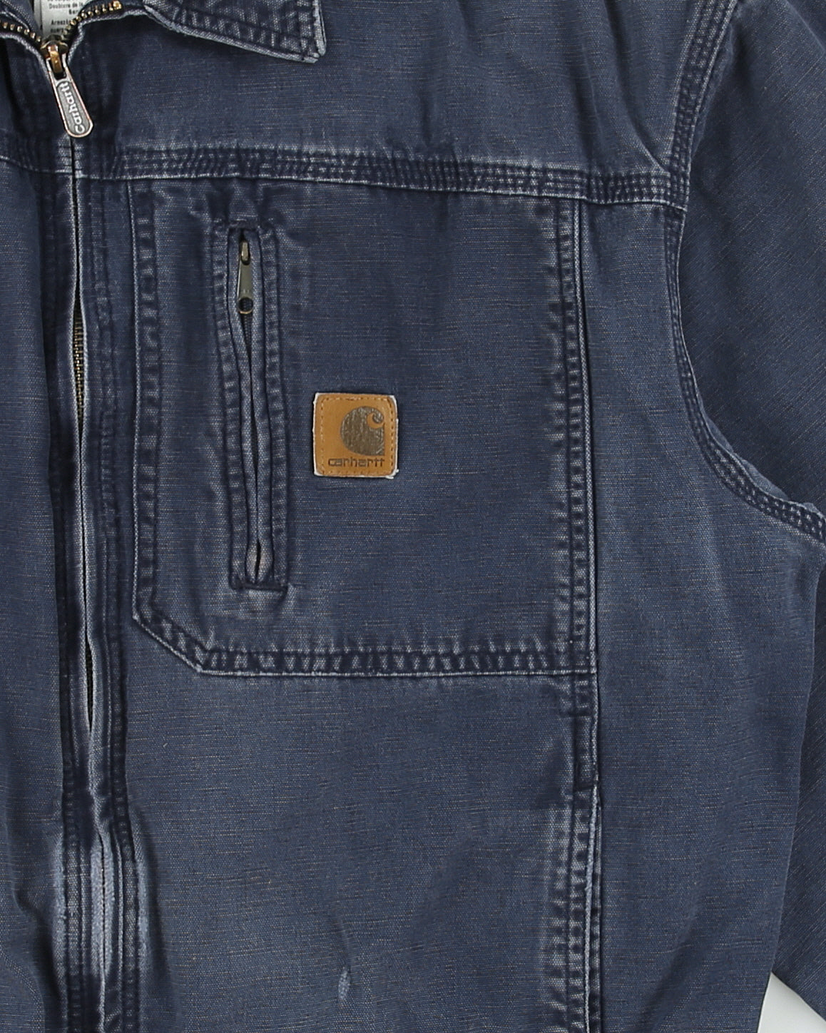 Vintage 2007 Y2K Carhartt J163 DNY Wylie Distressed Duck Canvas Bomber Jacket - M