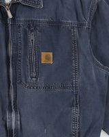 Vintage 2007 Y2K Carhartt J163 DNY Wylie Distressed Duck Canvas Bomber Jacket - M