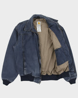 Vintage 2007 Y2K Carhartt J163 DNY Wylie Distressed Duck Canvas Bomber Jacket - M