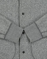 Reigning Champ Marl Grey Hand Crafted In Canada Heavyweight Jersey Bomber Jacket - L
