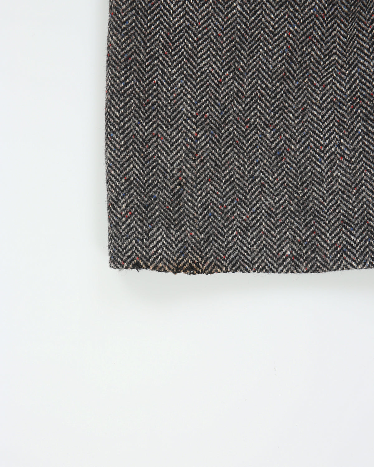 Vintage 1990s Bentley's Of London Speckled Wool Herringbone Over Coat - M