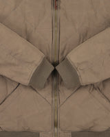 Eddie Bauer Khaki EB Originals 1936 Skyliner Goose Down Diamond Quilt Bomber Jacket - L