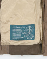 Eddie Bauer Khaki EB Originals 1936 Skyliner Goose Down Diamond Quilt Bomber Jacket - L