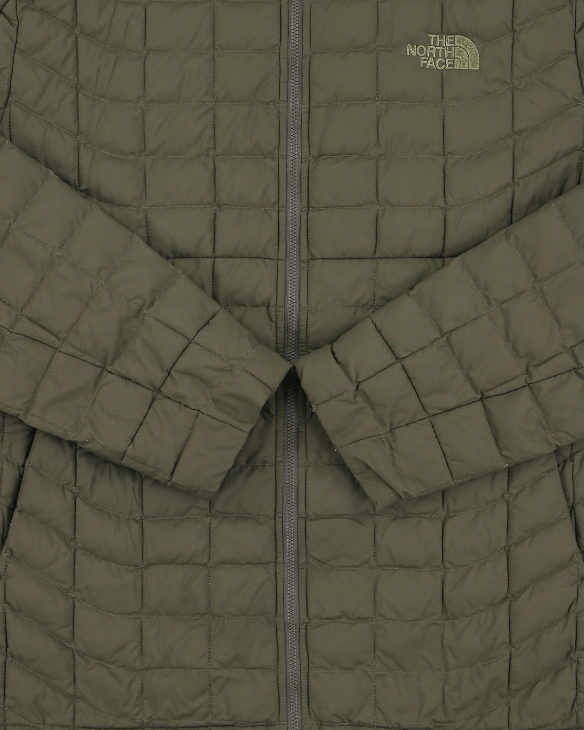 The North Face Thermoball Insulated Lightweight Eco Grid Puffer Jacket - M