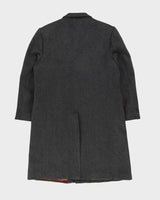 Grey Wool And Cashmere Blend Overcoat - L