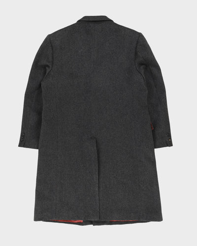 Grey Wool And Cashmere Blend Overcoat - L