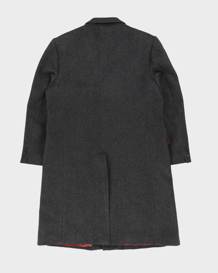 Grey Wool And Cashmere Blend Overcoat - L
