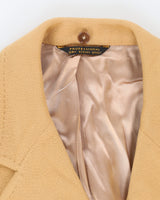 Beige Mongolian Cashmere Overcoat - S