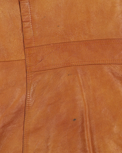 Vintage 70s Shaino's Brown Leather Jacket - L