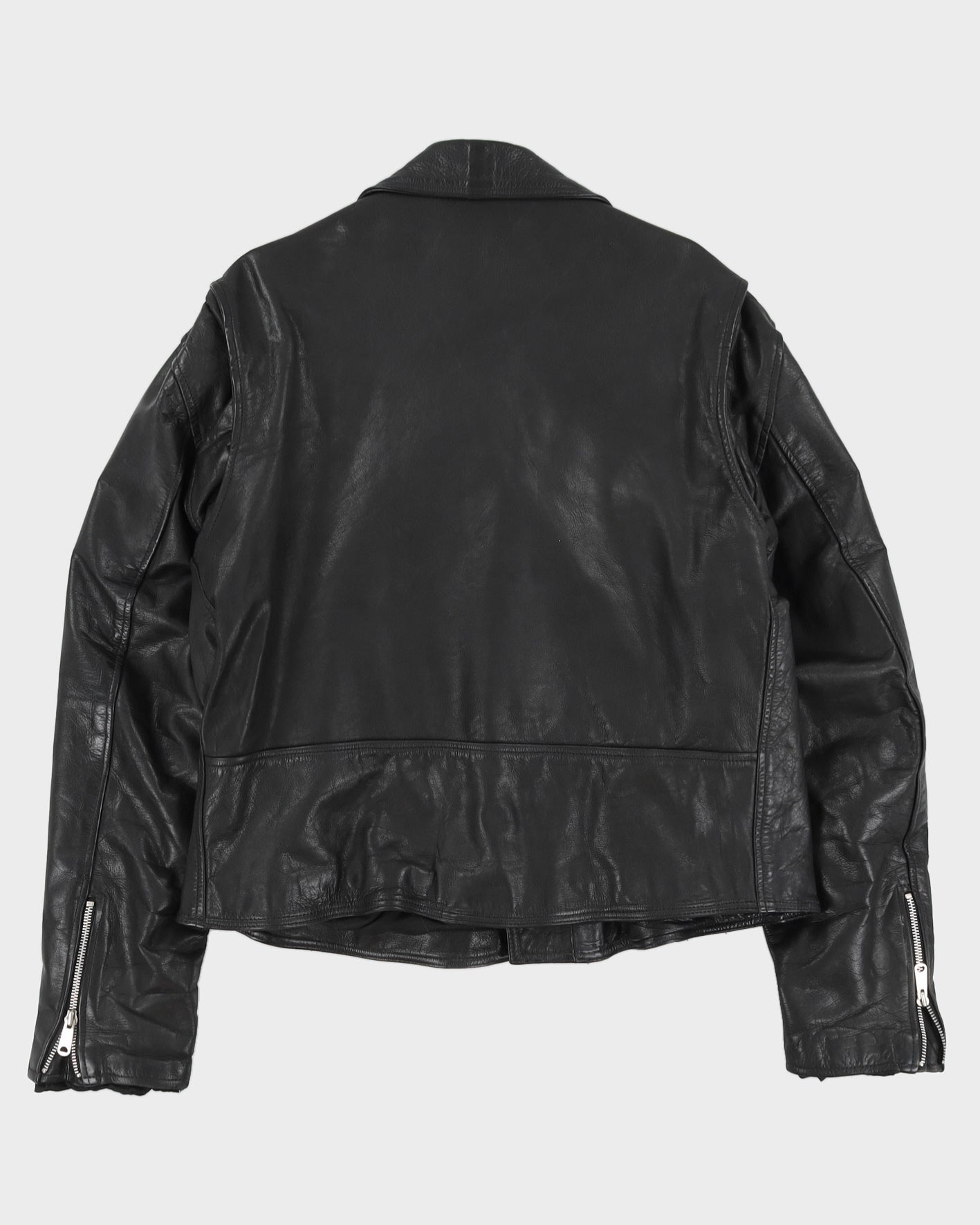 Vintage 90s Hi - Spirit Black Biker Leather Jacket - M