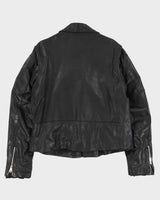 Vintage 90s Hi - Spirit Black Biker Leather Jacket - M