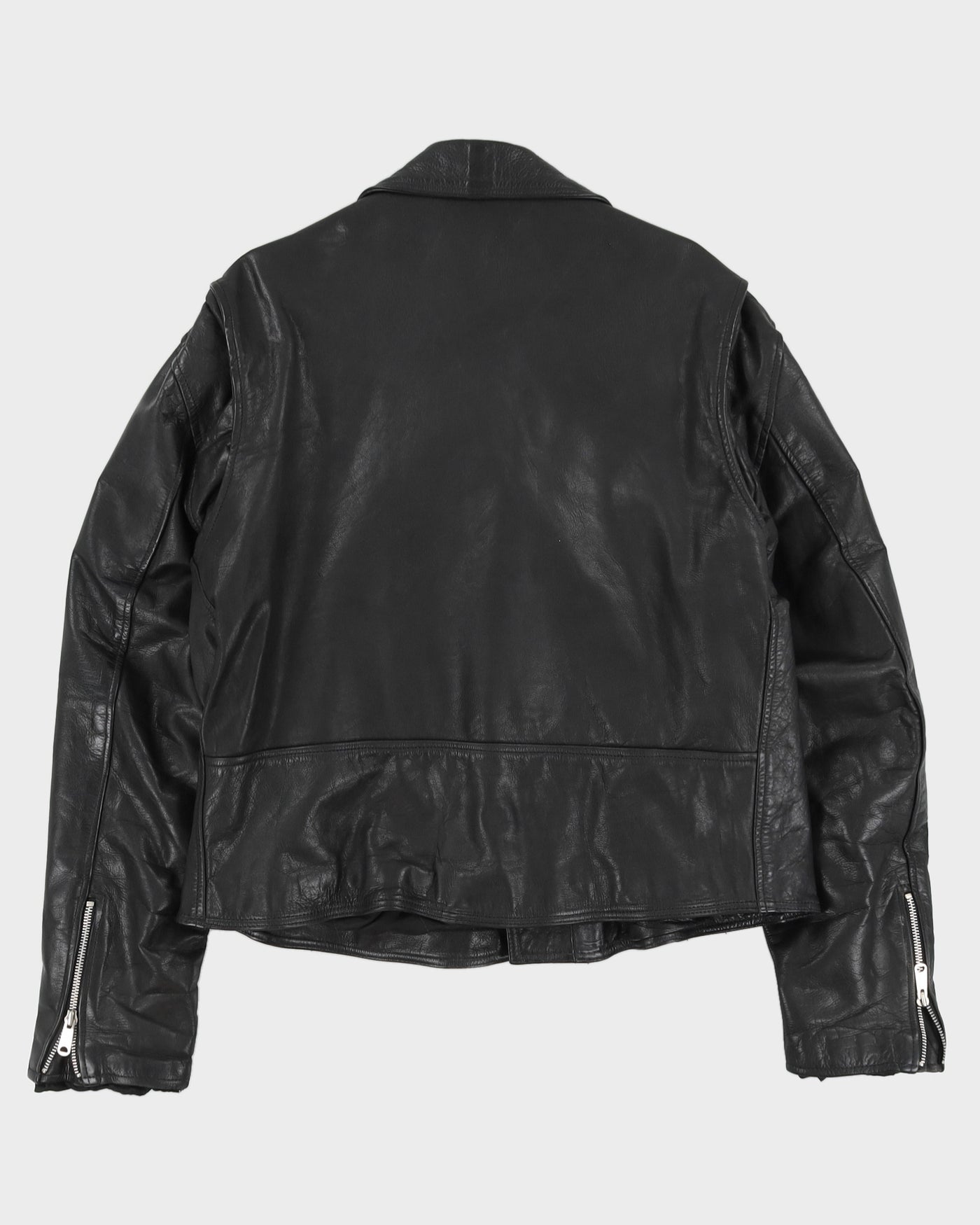 Vintage 90s Hi - Spirit Black Biker Leather Jacket - M
