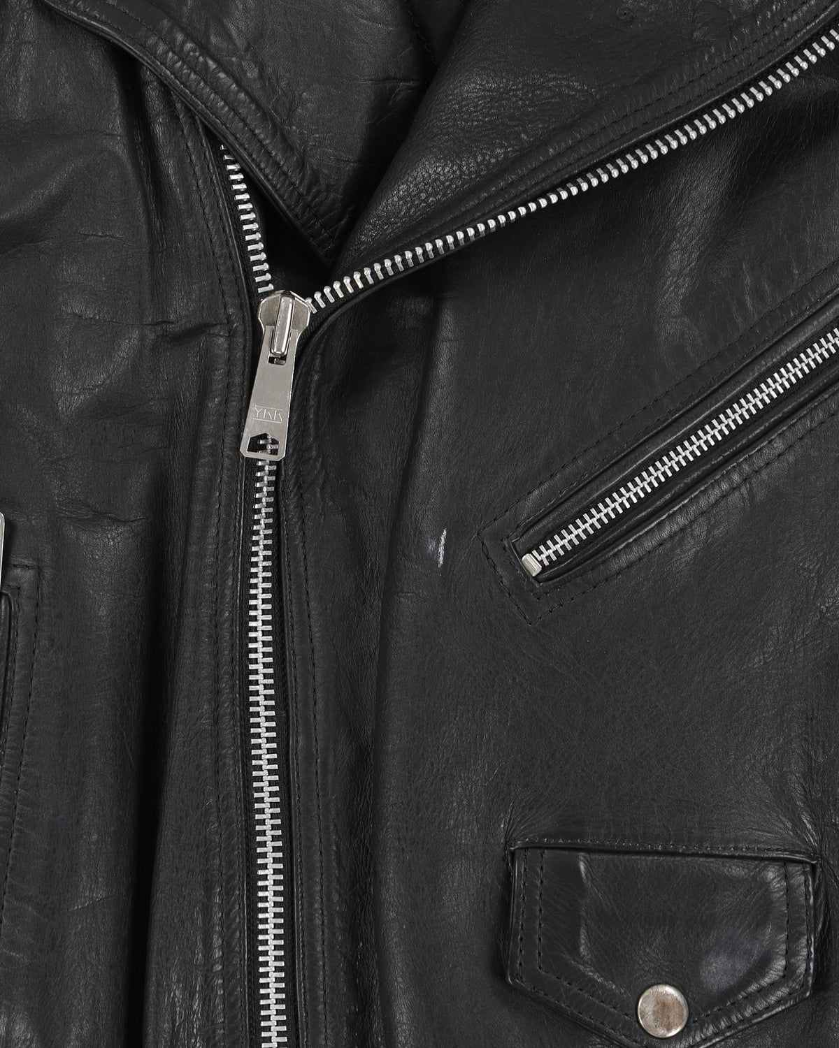 Vintage 90s Hi - Spirit Black Biker Leather Jacket - M