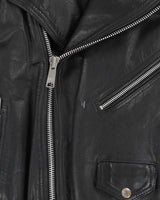 Vintage 90s Hi - Spirit Black Biker Leather Jacket - M