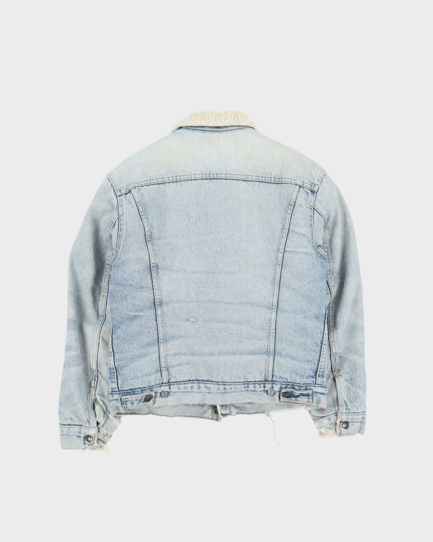 Vintage 80s Levi's Orange Tab Sherpa Lined Denim Jacket - S