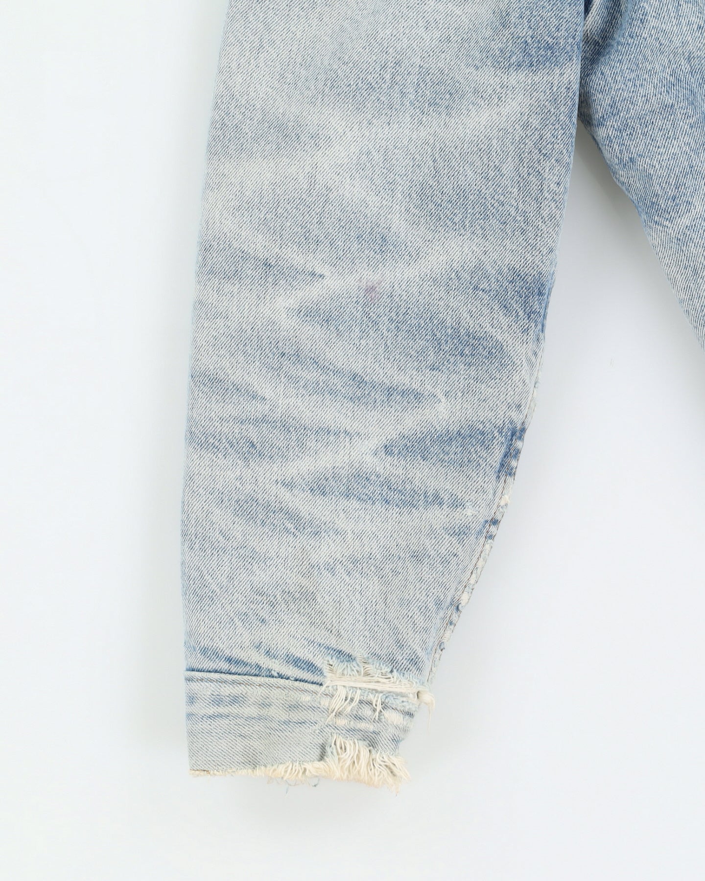 Vintage 80s Levi's Orange Tab Sherpa Lined Denim Jacket - S