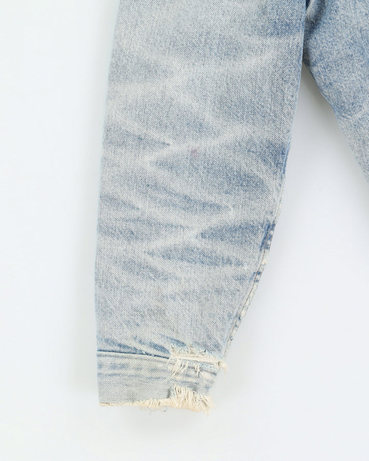 Vintage 80s Levi's Orange Tab Sherpa Lined Denim Jacket - S