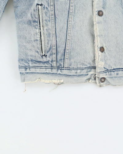 Vintage 80s Levi's Orange Tab Sherpa Lined Denim Jacket - S