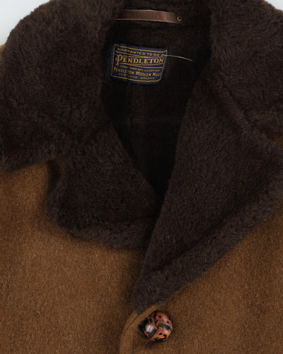 Vintage Pendleton 1970s Brown Wool Short Coat - M