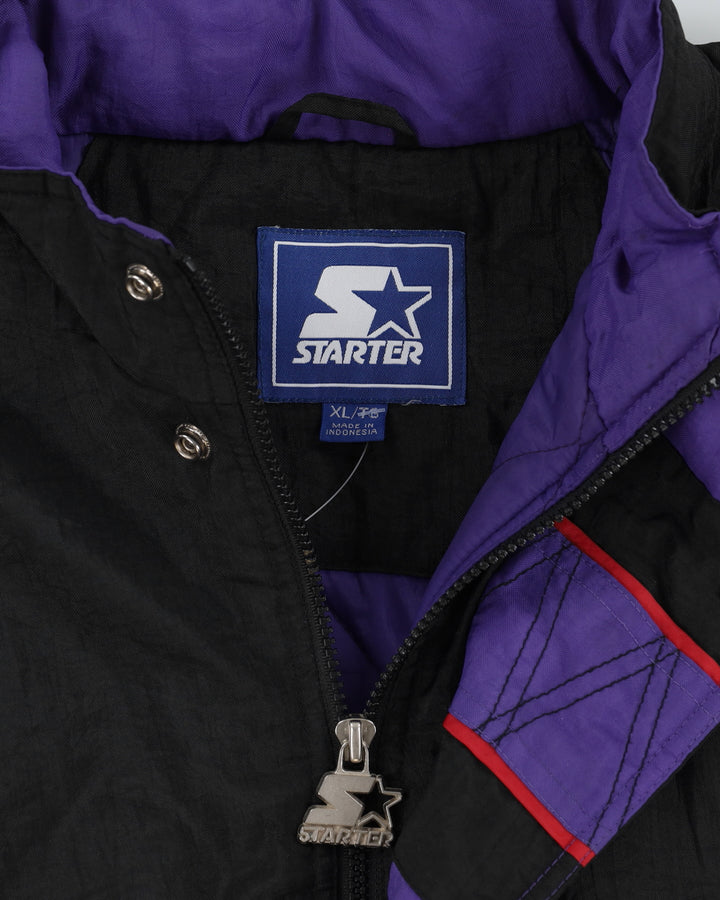 Vintage 90s Starter Rare Voodoo Vancouver Black Jacket - XL