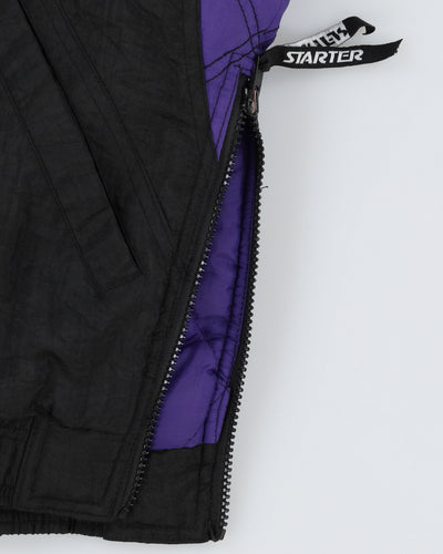 Vintage 90s Starter Rare Voodoo Vancouver Black Jacket - XL