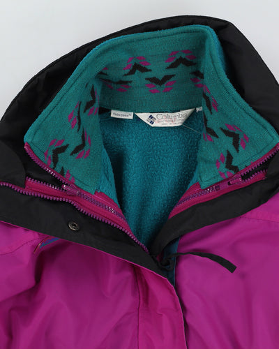 Vintage 90s Columbia Fleece Lined Purple Jacket - L