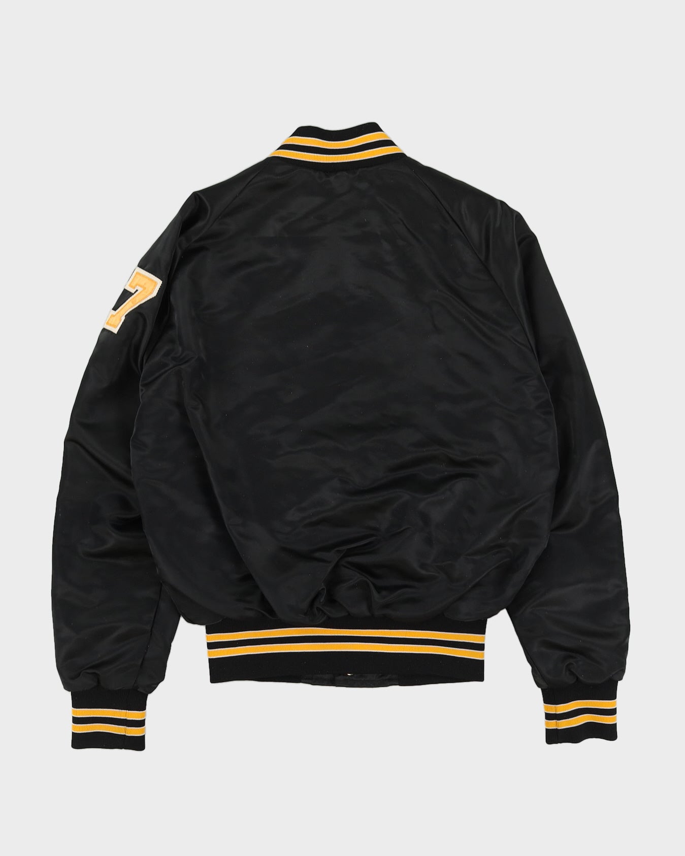 Vintage 80s MLB Pittsburgh Pirates Black Bomber Jacket - M