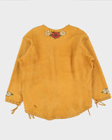 Vintage 1960s Painted Leather Jacket - XXXL