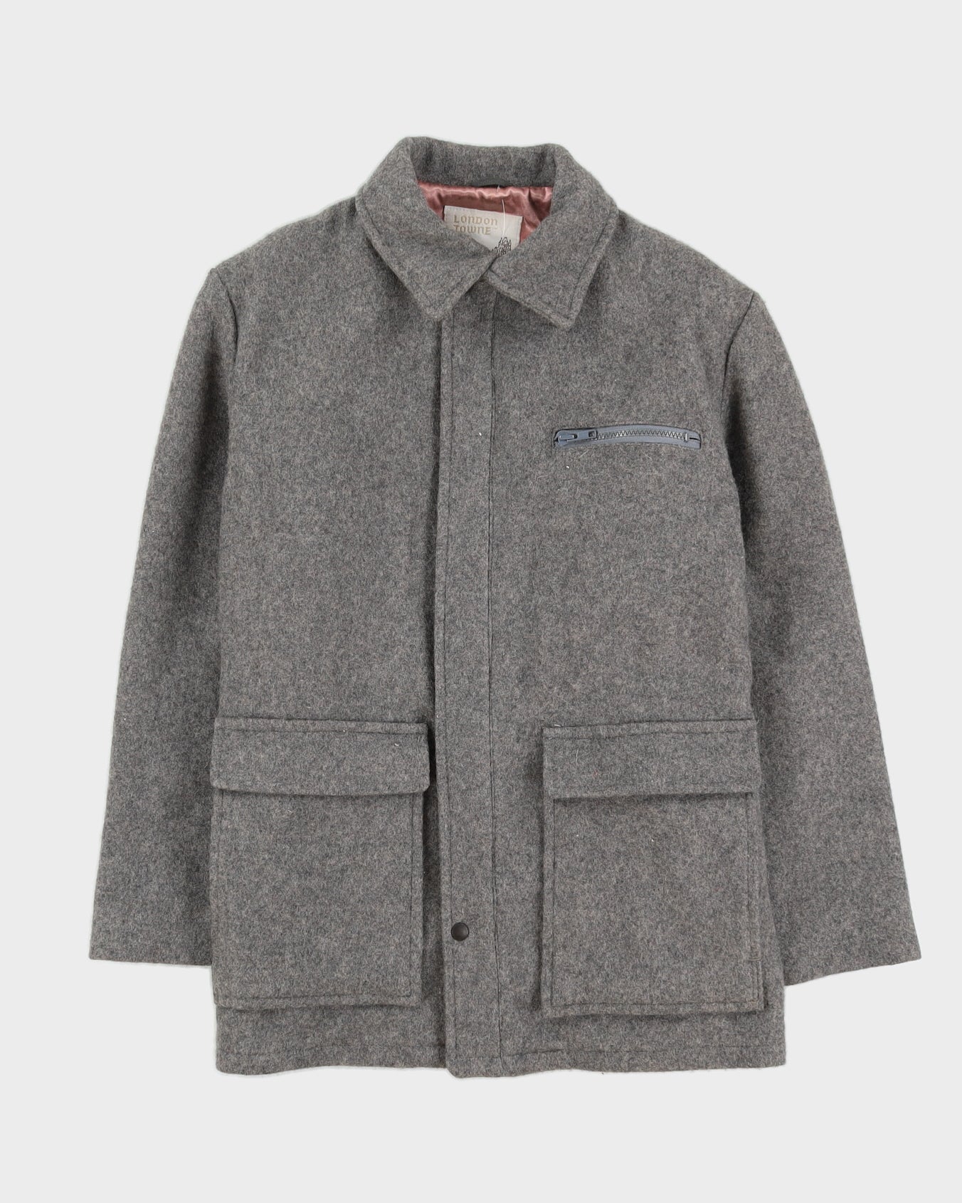London Towne Grey Wool Jacket - XS