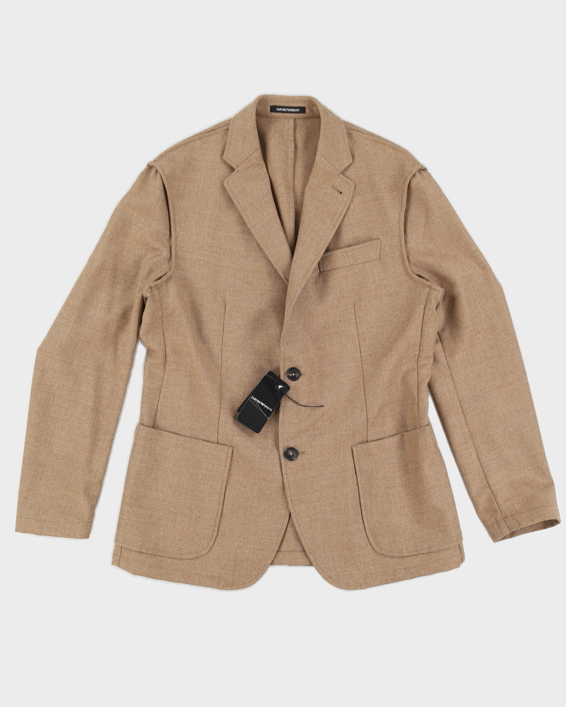 Emporio Armani Fitted Linen Blazer - M