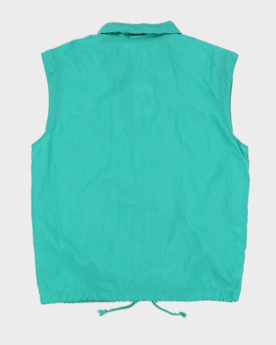 Vintage 90s Ellesse Green Nylon Vest - M