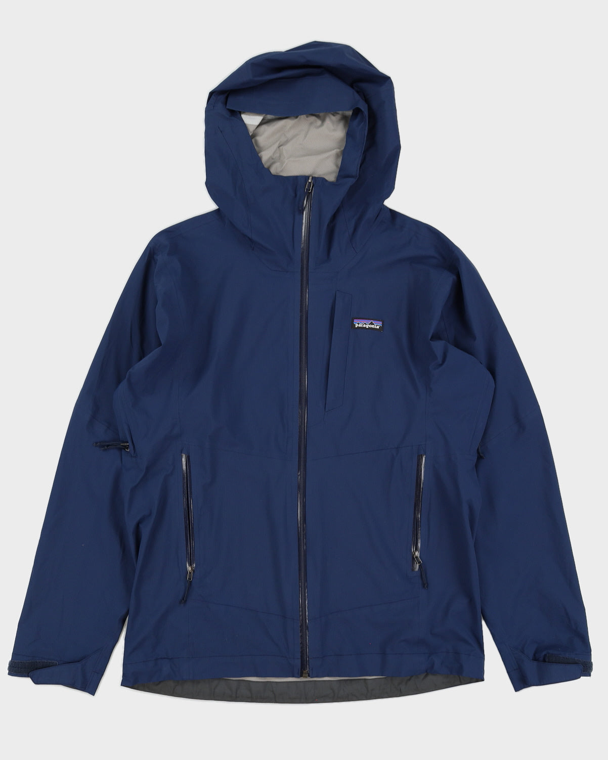 Patagonia Navy Hooded Nylon Jacket - M