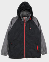 00s Y2K Ecko Untld Black / Grey Windbreaker - XL