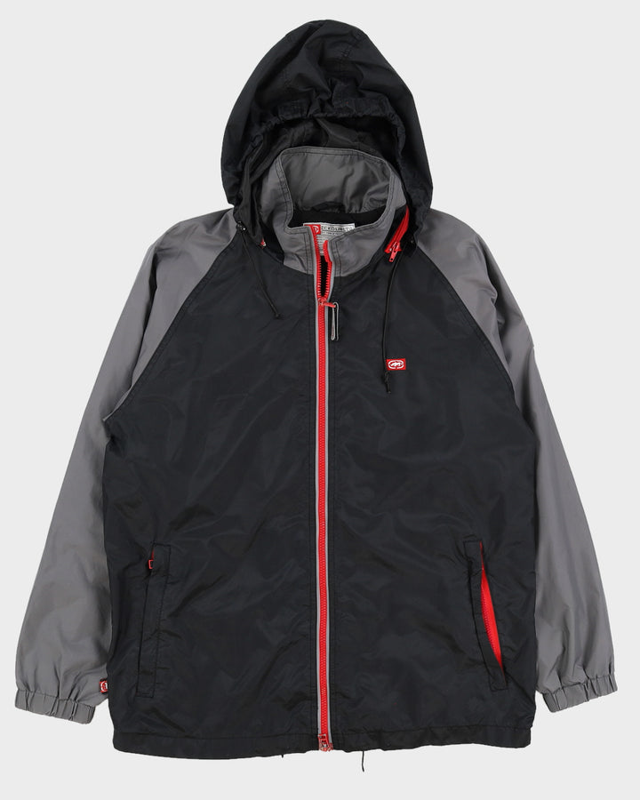 00s Y2K Ecko Untld Black / Grey Windbreaker - XL