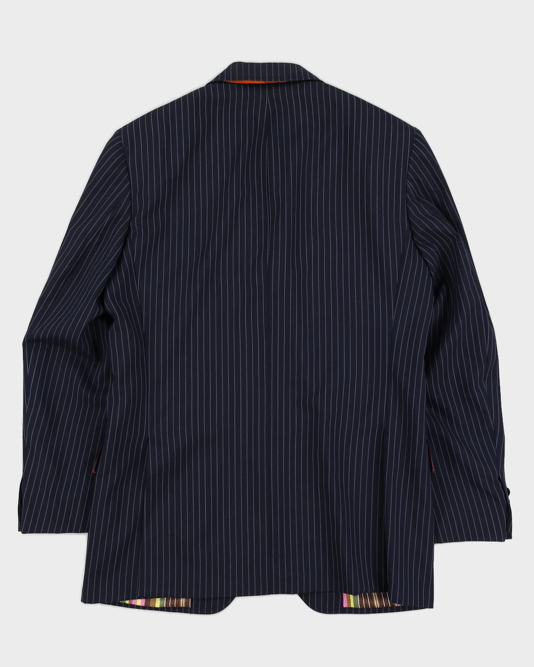 Vintage 90s Etro Navy Pinstripe Blazer - M