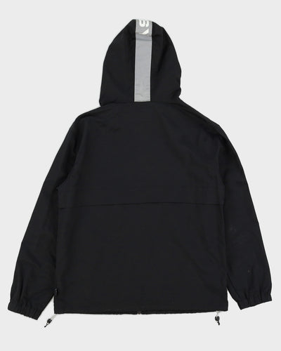 Stussy Black Nylon Hooded Jacket - S