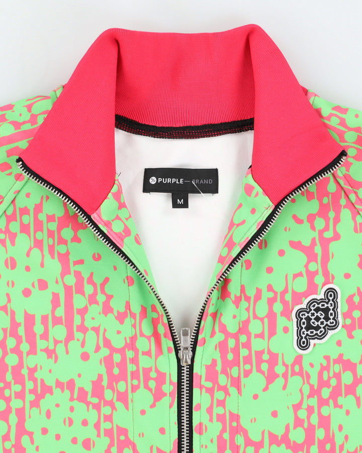 Purple Brand Pink & Green Tracksuit Jacket - M