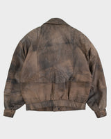 Vintage 70s Ronit Brown Leather Jacket - L