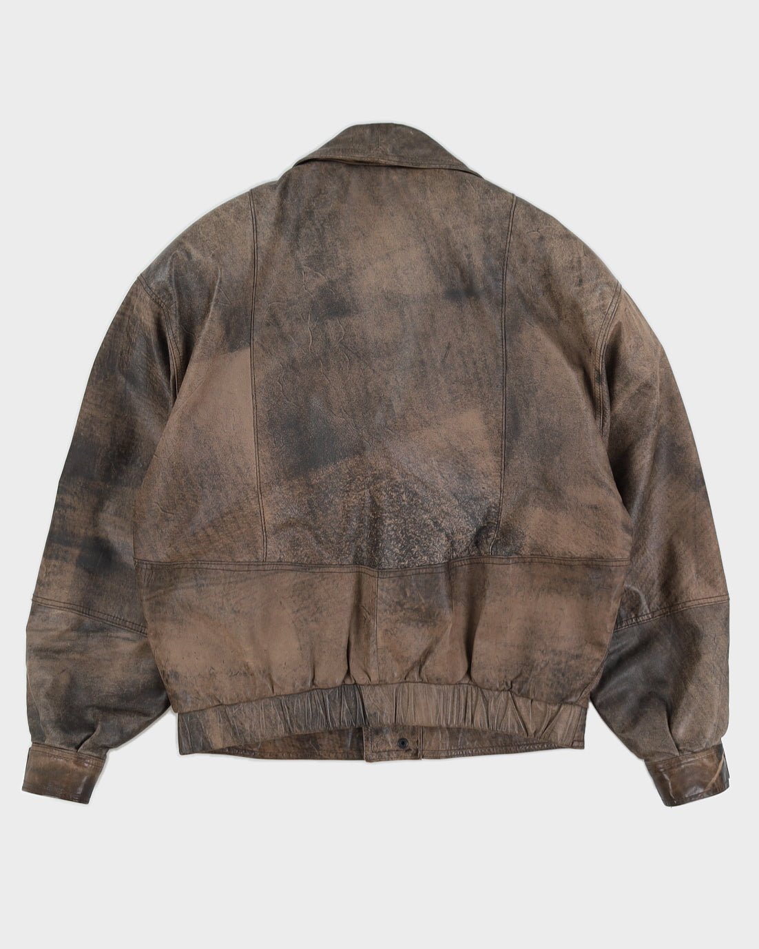 Vintage 70s Ronit Brown Leather Jacket - L