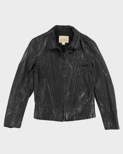 Vintage 1950's The Boutique Of Leathers Zip Up Jacket - S