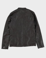 Y2K 00s Kamikaze Brown Pleather Moto Jacket - S