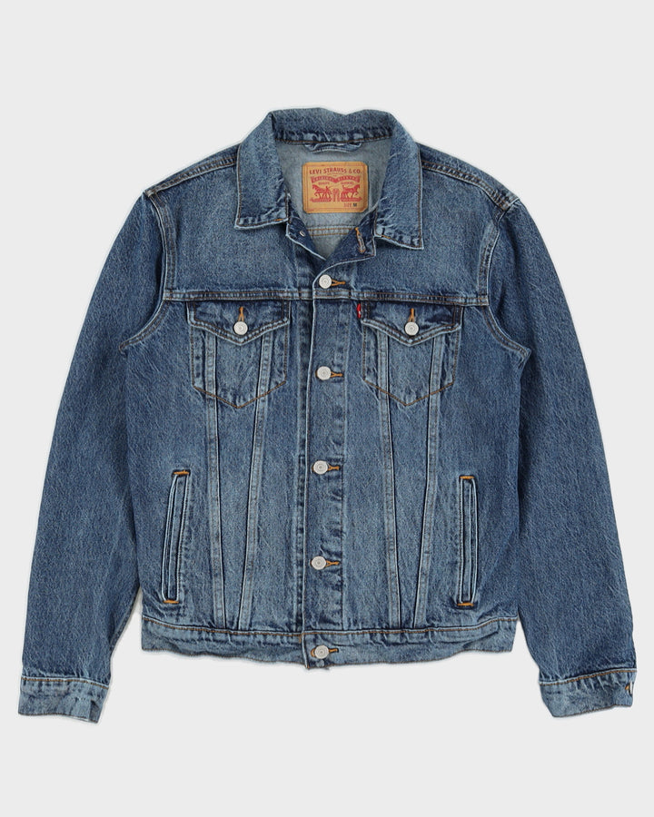 Levi's Blue Denim Blank Tab Jacket - M