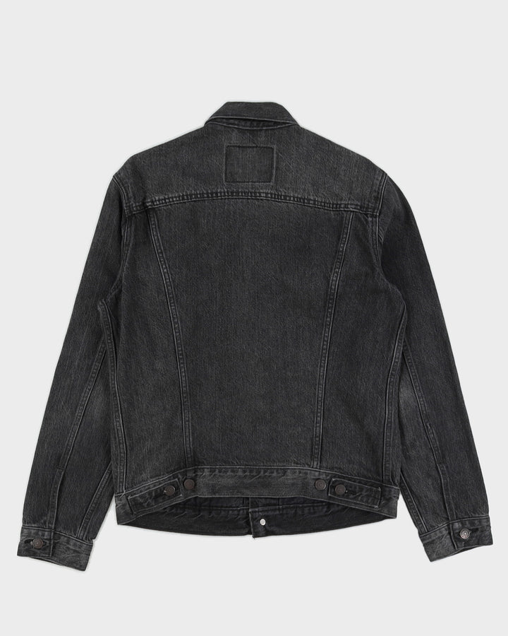 Levi's Black Denim Blank Tab Jacket - M