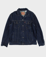Levi's Blue Dark Washed Denim Jacket - XXL