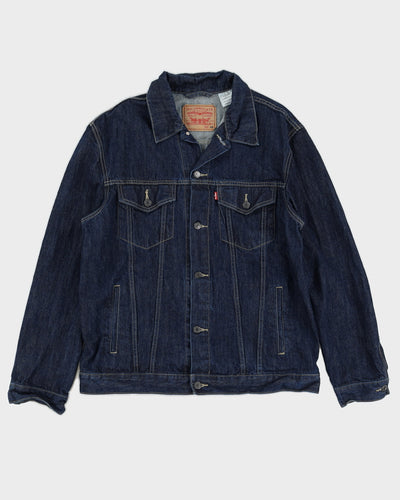 Levi's Blue Dark Washed Denim Jacket - XXL