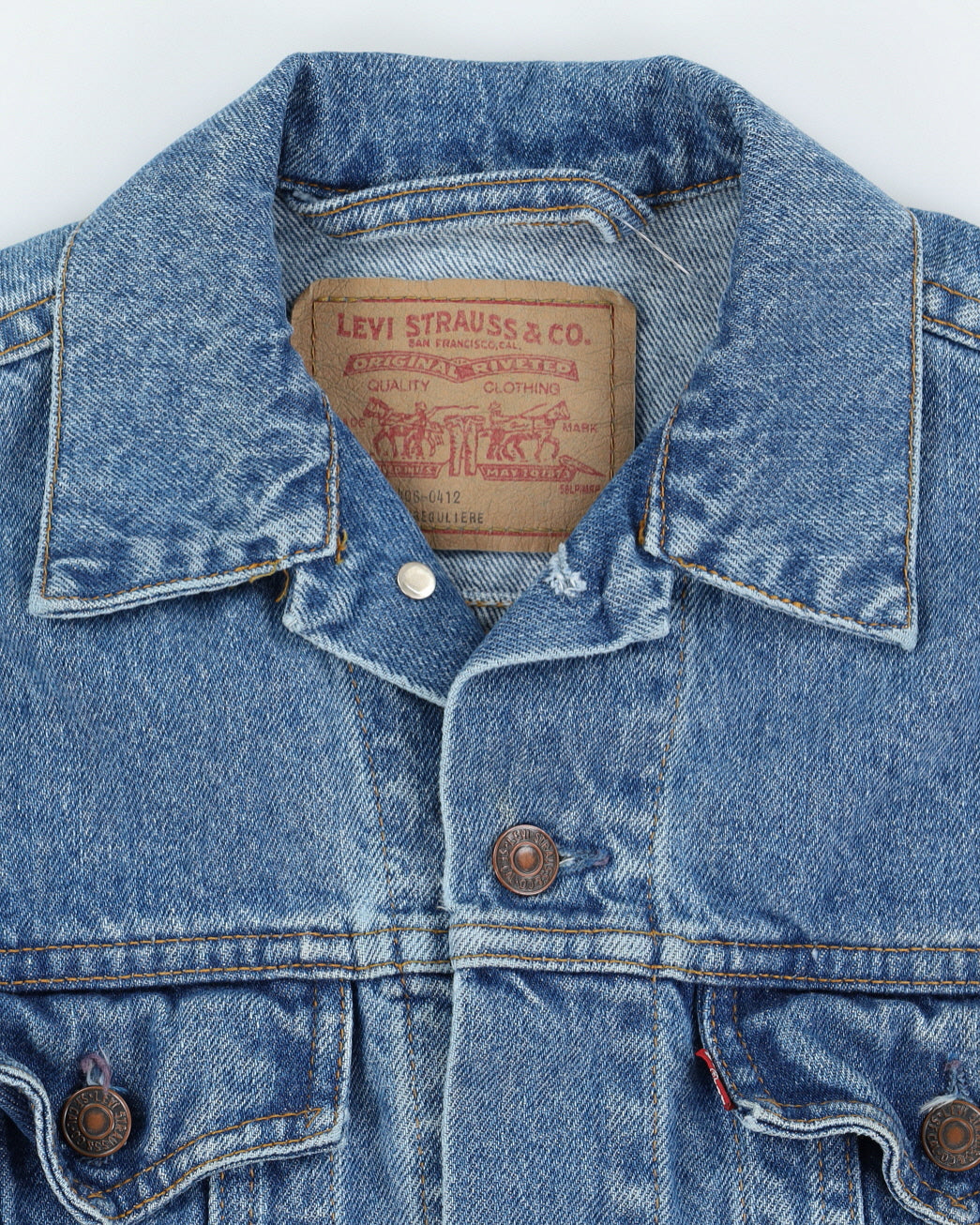 Vintage 80s Levi's Denim Blue Jacket - S
