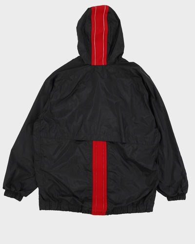 Vintage 90s Nike Black  Hooded Track Jacket - M