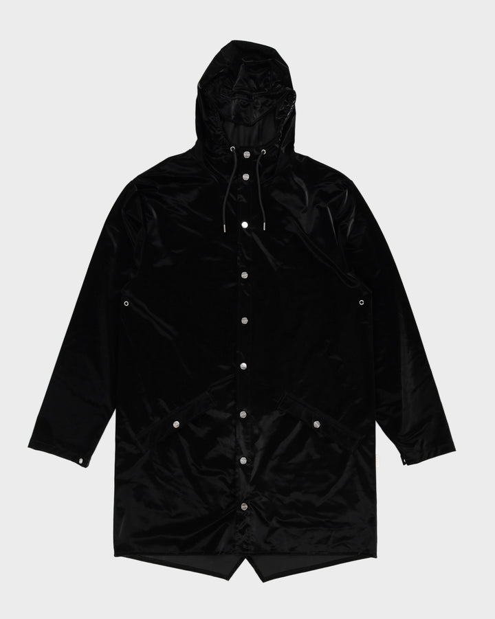 Rains Patent Black Raincoat - L