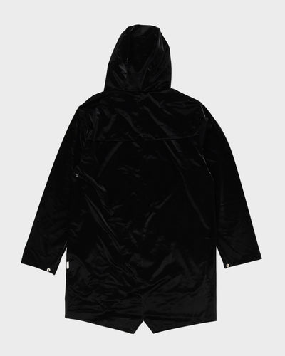 Rains Patent Black Raincoat - L